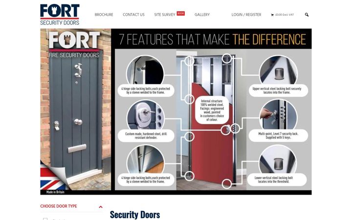 Screenshot of fsdoors.co.uk