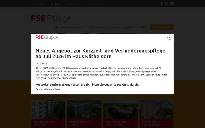 Screenshot of fse-pflege.de