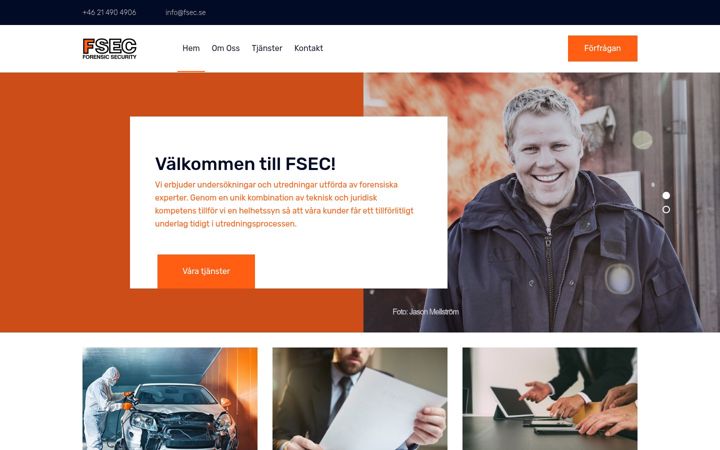 Screenshot di fsec.se