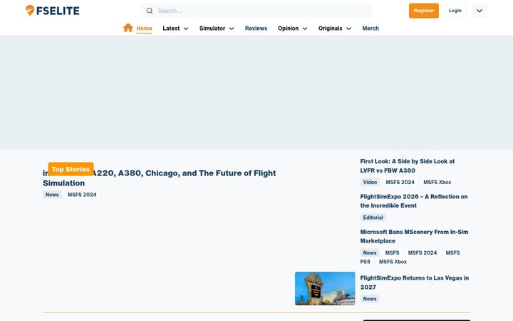Screenshot of fselite.net