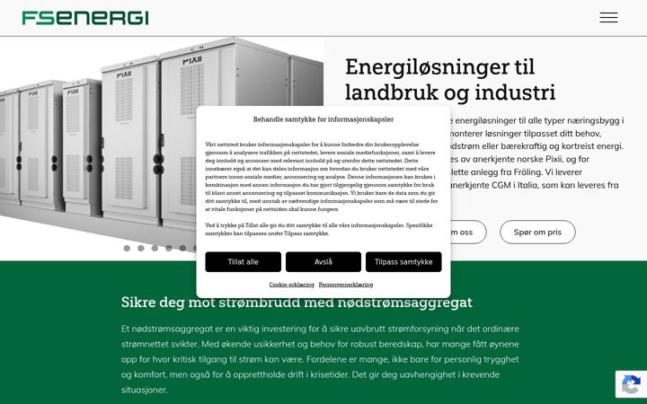 Screenshot of fsenergi.no