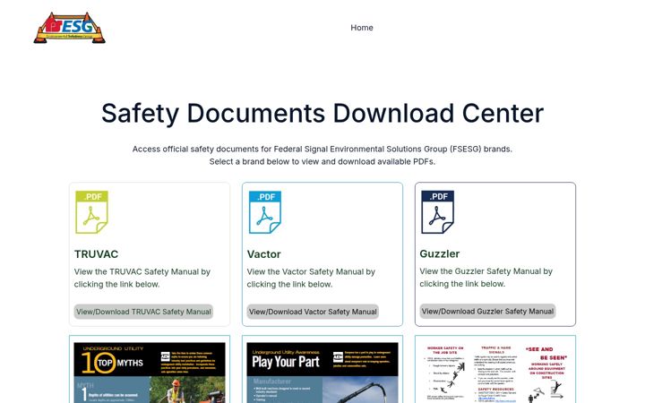 Screenshot of fsesgsafety.com