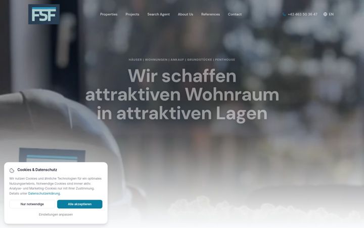 Screenshot of fsf.at
