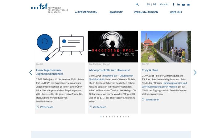 Screenshot of fsf.de