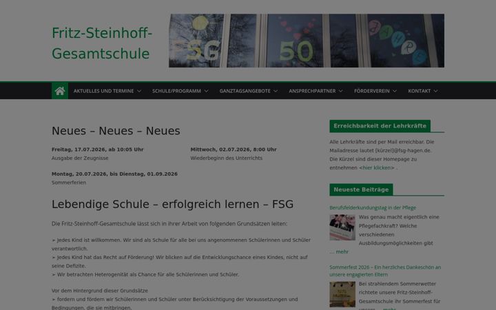 Screenshot of fsg-hagen.de