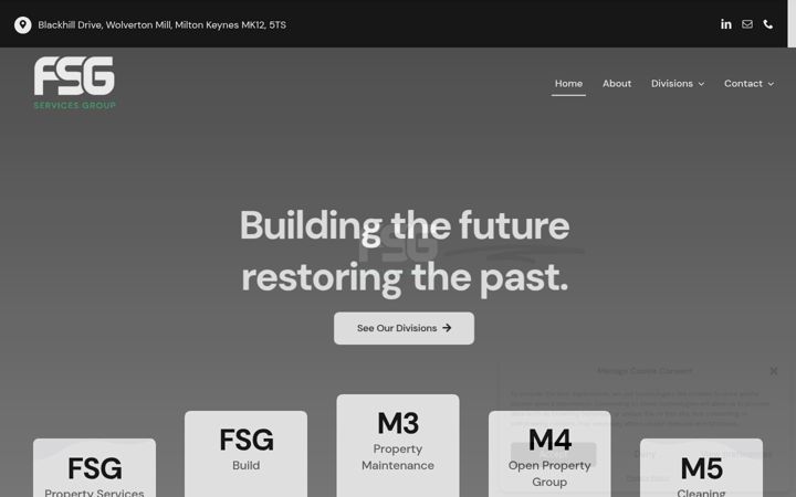 Snimka zaslona za fsgservicesgroup.co.uk