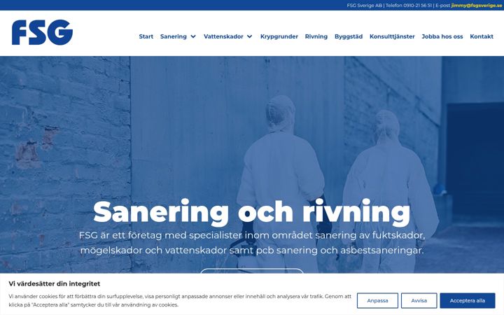 Screenshot of fsgsverige.se