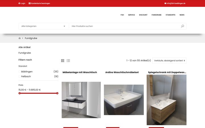 Screenshot of fsh-fundgrube.de