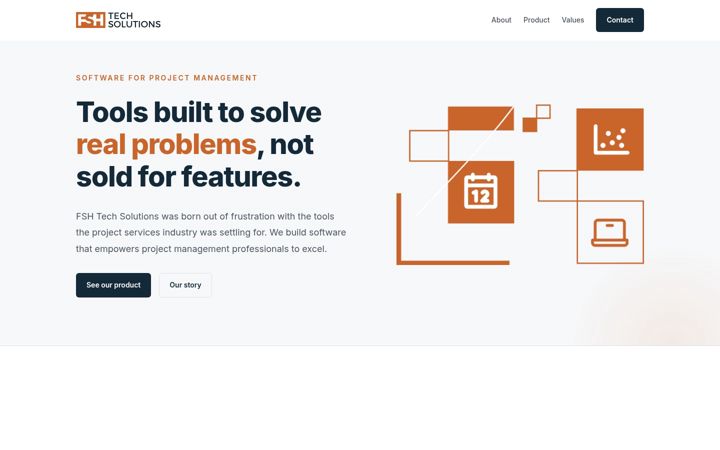Screenshot of fshtechsolutions.com