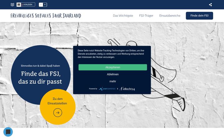 Screenshot of fsj.saarland.de