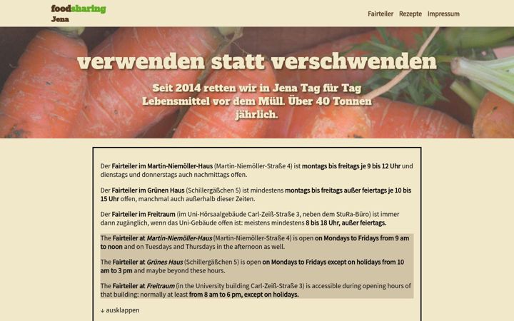 Screenshot of fsjena.de