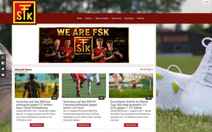 Screenshot of fsk.co.at