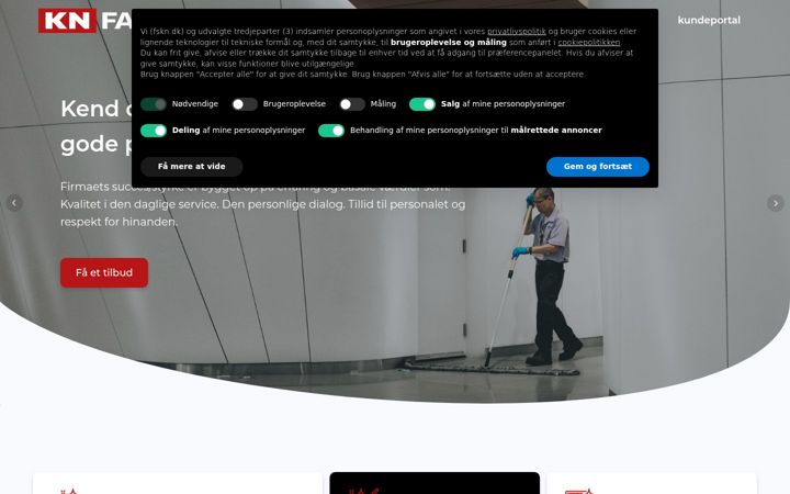 Screenshot of fskn.dk