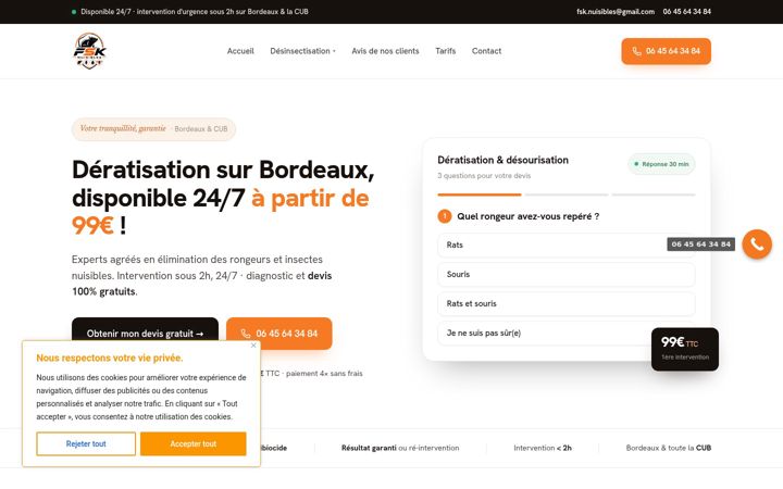 Screenshot of fsknuisibles.fr
