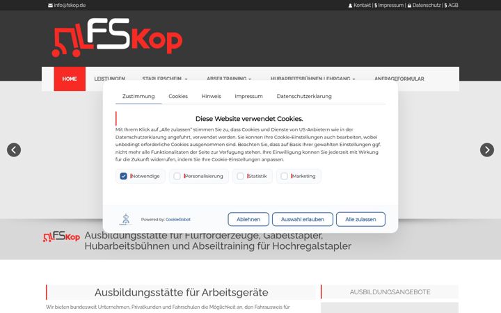 Screenshot of fskop.de