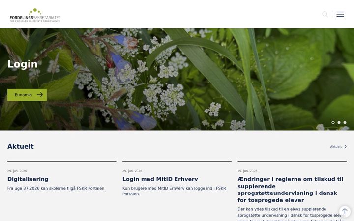 Screenshot of fskr.dk