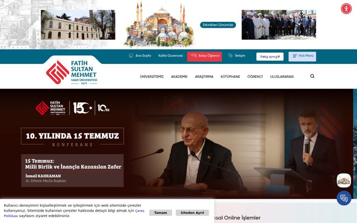 Screenshot of fsm.edu.tr