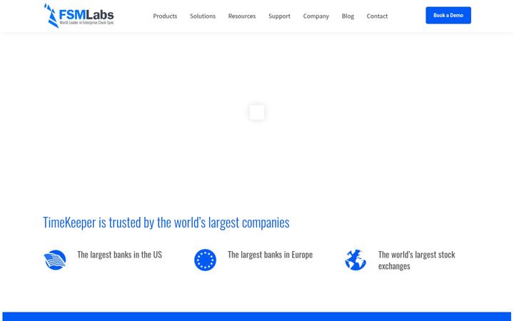 Screenshot van fsmlabs.com