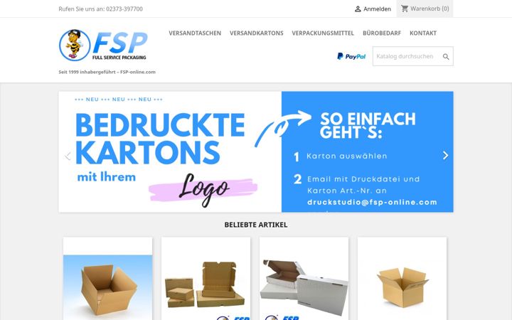 Screenshot of fsp-online.com