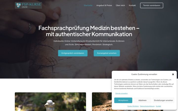Screenshot of fsp-vorbereitung.de