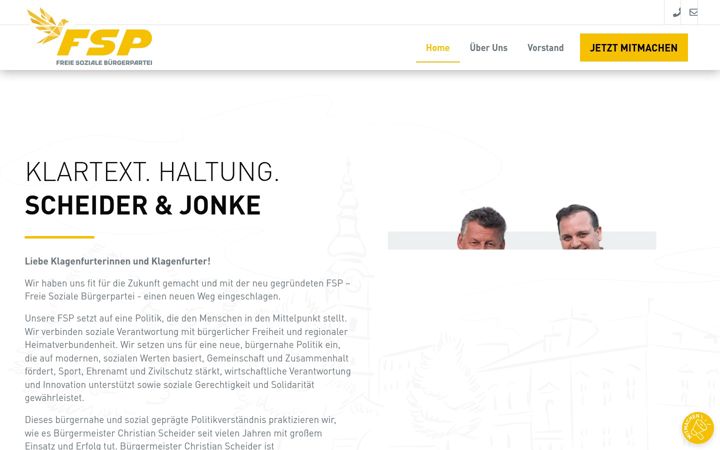 Screenshot of fsp.at
