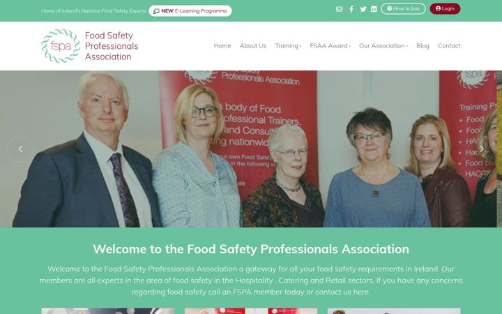 Ekraanipilt saidist fspa.ie