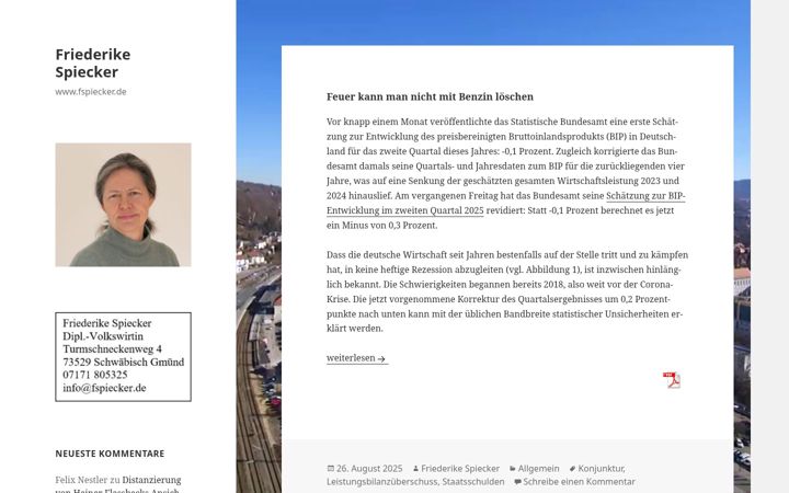 Screenshot of fspiecker.de