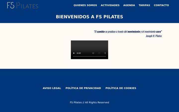 Screenshot of fspilates.es