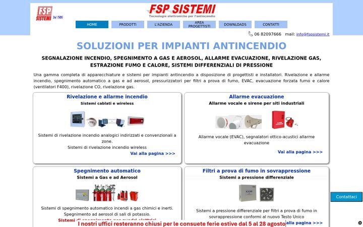 Screenshot of fspsistemi.it