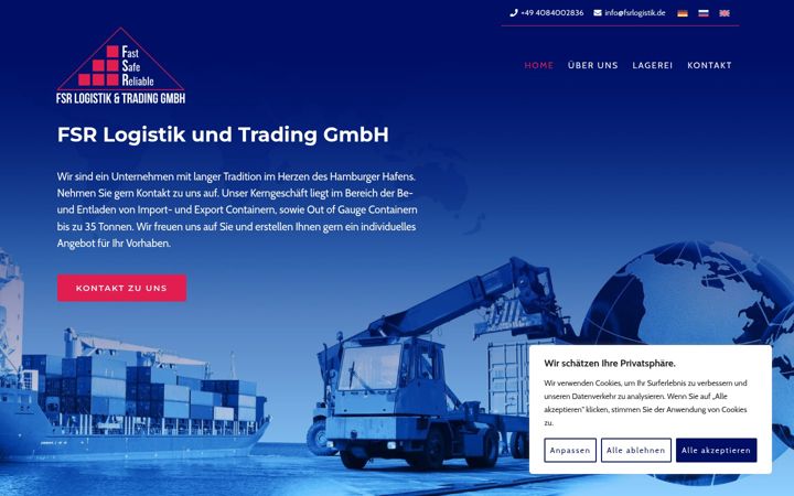 Screenshot of fsrlogistik.de