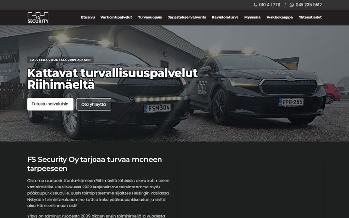 Captură de ecran a fssecurity.fi