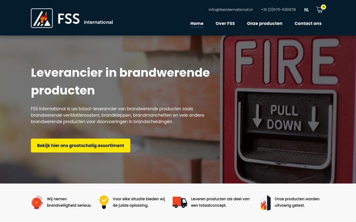 Screenshot of fssinternational.nl