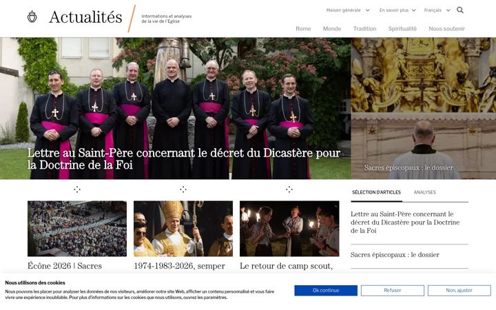 Screenshot of fsspx.news