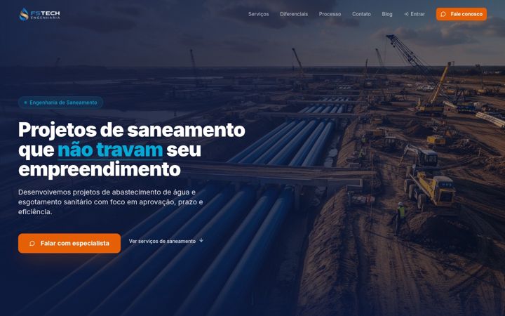 Screenshot of fstengenharia.com.br