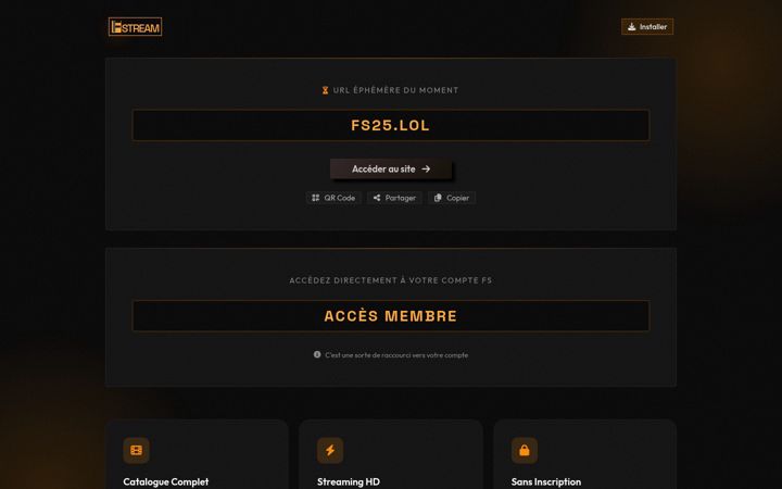 Screenshot of fstream.info