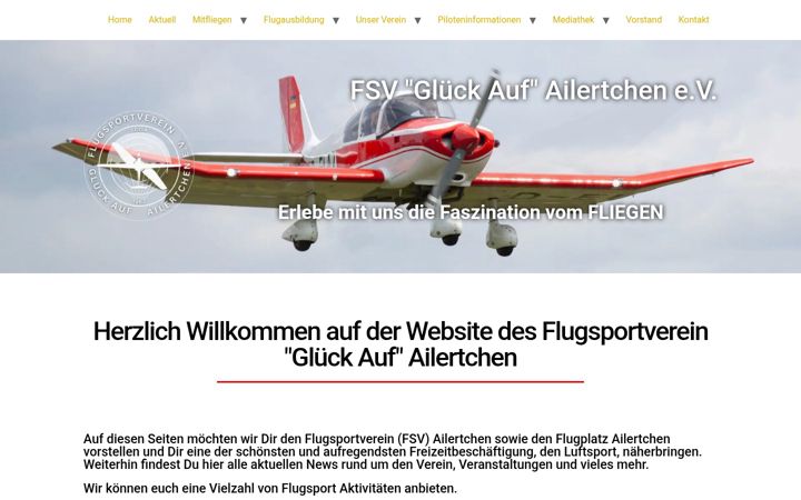 Skjermbilde av fsv-ailertchen.de