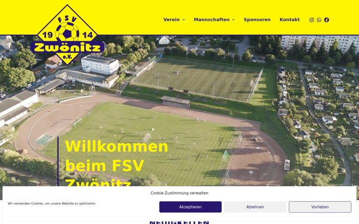Screenshot di fsv-zwoenitz.de