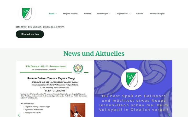 Screenshot di fsvdieblich.de