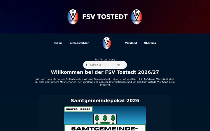 Screenshot di fsvtostedt.de