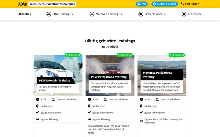 Snímek obrazovky fsz-koblenz.de
