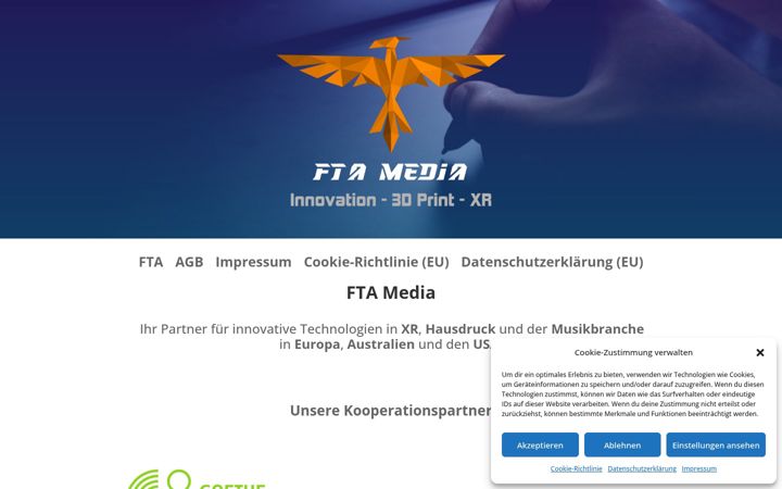 Screenshot of fta-media.de