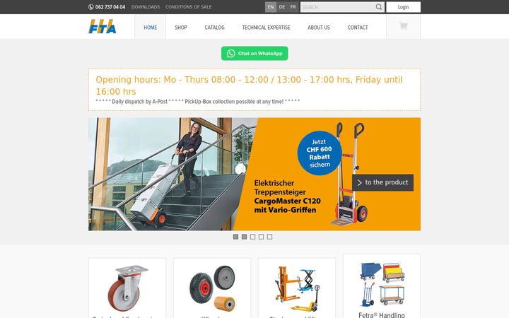 Screenshot of fta.ch