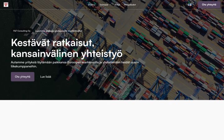 Captură de ecran a ftconsulting.fi
