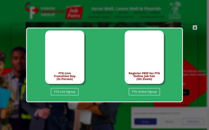 Screenshot of ftgjobfairs.com