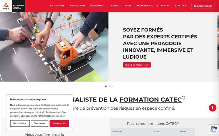 Screenshot of ftira.fr