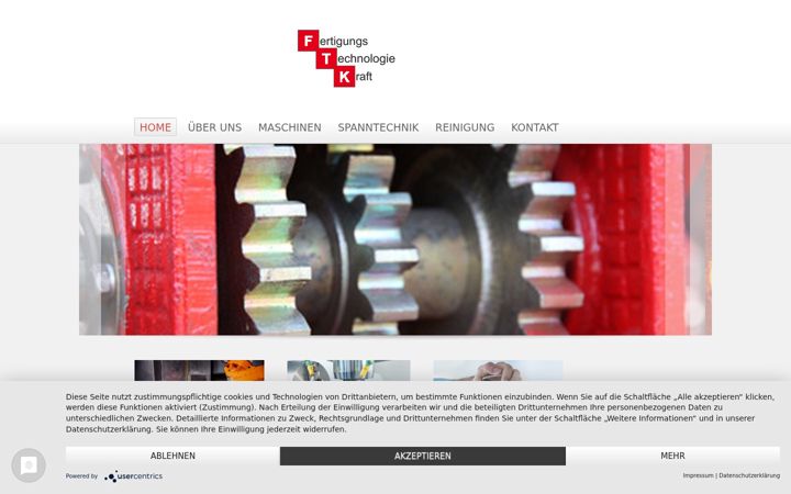 Screenshot van ftk-kraft.de