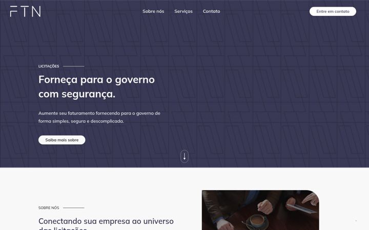 Screenshot of ftnlicitacoes.com.br