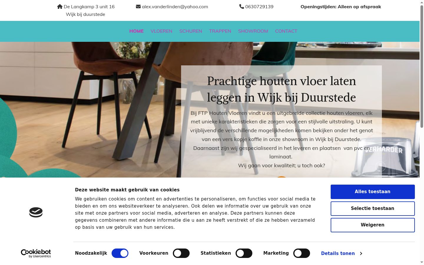 Capture d'écran de la bannière de consentement affichée avant toute interaction