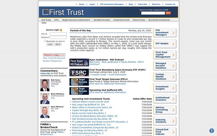 Screenshot of ftportfolios.com