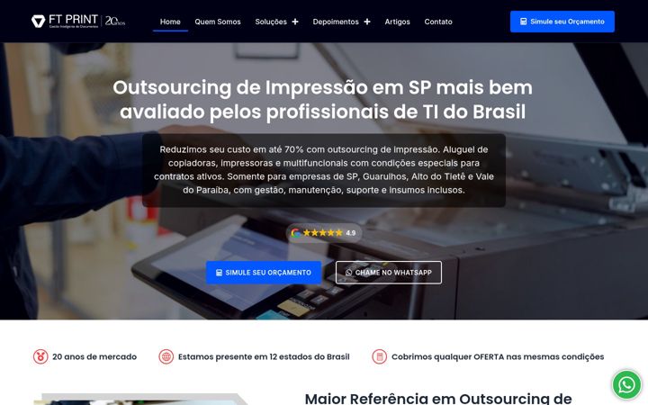 Screenshot of ftprint.com.br